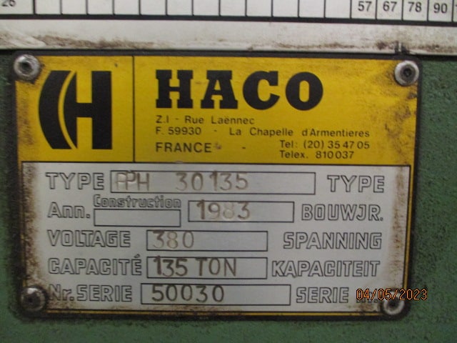 Presse plieuse HACO – PPH 30135