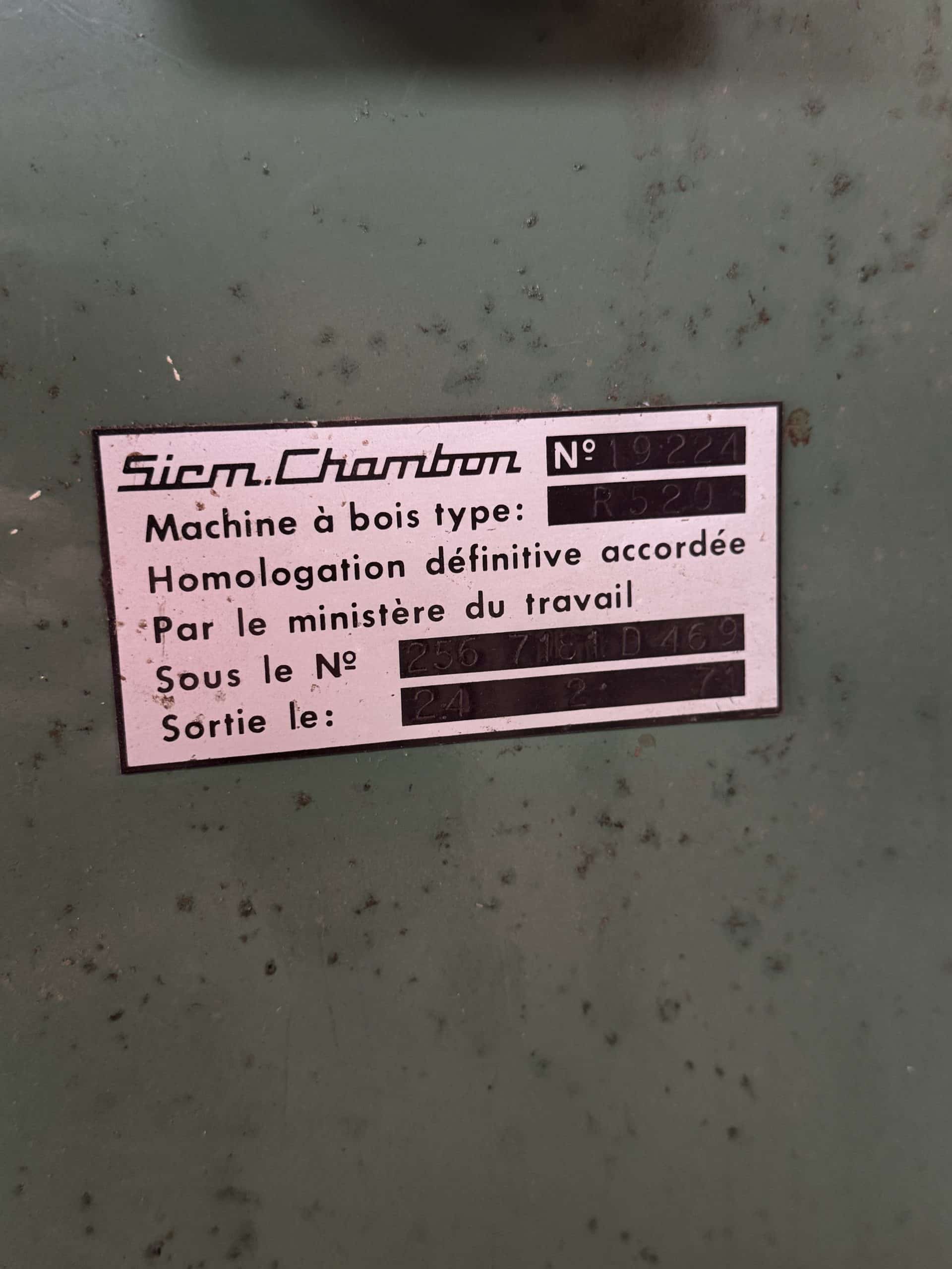 Raboteuse Chambon R520